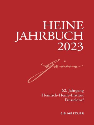 cover image of Heine-Jahrbuch 2023